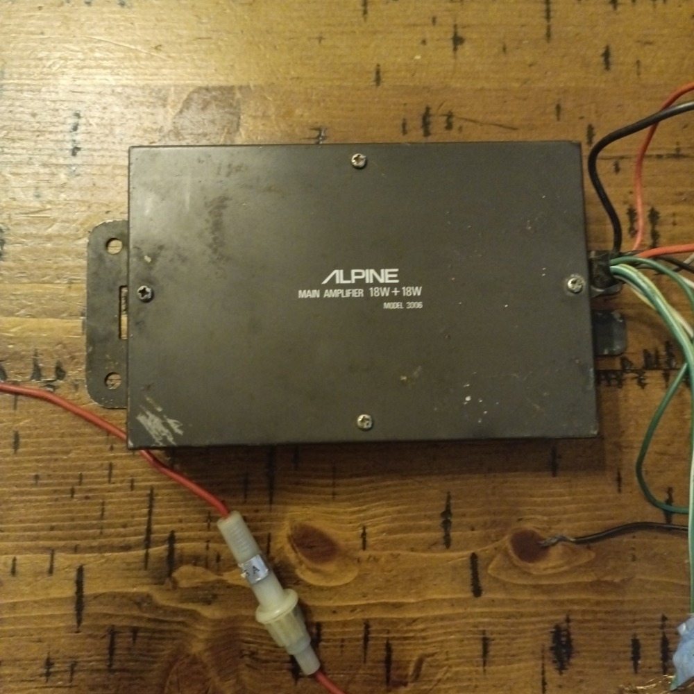 Alpine Main Amplifier 18W+18W Model 3006 Vintage Car Audio Made in Japan b1